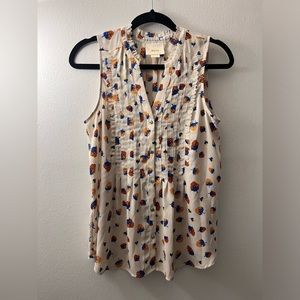 Maeve and anthropology brand size 2 women’s button down tank blouse